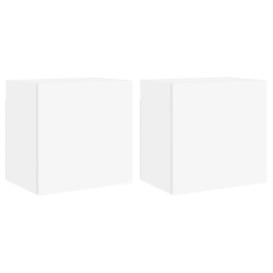 vidaXL TV-Wandschränke 2 Stk. Weiß 40,5x30x40 cm Holzwerkstoff