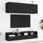 vidaXL TV-Wandschränke 2 Stk. Schwarz 40x30x30 cm Holzwerkstoff vidaXL TV-Wandschränke 2 Stk. Schwarz 40x30x30 cm Holzwerkstoff