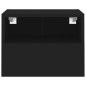 vidaXL TV-Wandschränke 2 Stk. Schwarz 40x30x30 cm Holzwerkstoff vidaXL TV-Wandschränke 2 Stk. Schwarz 40x30x30 cm Holzwerkstoff