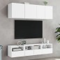 vidaXL TV-Wandschränke 2 Stk. Weiß 40x30x30 cm Holzwerkstoff vidaXL TV-Wandschränke 2 Stk. Weiß 40x30x30 cm Holzwerkstoff