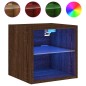 vidaXL TV-Wandschränke mit LED-Leuchten 2 Stk. Braun Eichen-Optik vidaXL TV-Wandschränke mit LED-Leuchten 2 Stk. Braun Eichen-Optik