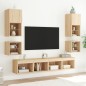 vidaXL TV-Wandschränke mit LED-Leuchten 2 Stk. Sonoma-Eiche vidaXL TV-Wandschränke mit LED-Leuchten 2 Stk. Sonoma-Eiche