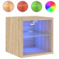 vidaXL TV-Wandschränke mit LED-Leuchten 2 Stk. Sonoma-Eiche vidaXL TV-Wandschränke mit LED-Leuchten 2 Stk. Sonoma-Eiche
