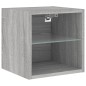 vidaXL TV-Wandschränke mit LED-Leuchten 2 Stk. Grau Sonoma vidaXL TV-Wandschränke mit LED-Leuchten 2 Stk. Grau Sonoma