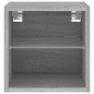 vidaXL TV-Wandschränke mit LED-Leuchten 2 Stk. Grau Sonoma vidaXL TV-Wandschränke mit LED-Leuchten 2 Stk. Grau Sonoma