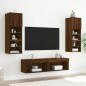 vidaXL 6-tlg. Wohnwand mit LED-Beleuchtung Braun Eichen-Optik vidaXL 6-tlg. Wohnwand mit LED-Beleuchtung Braun Eichen-Optik