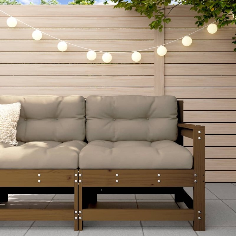 vidaXL Ecksofa Honigbraun Massivholz Kiefer vidaXL Ecksofa Honigbraun Massivholz Kiefer