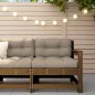vidaXL Ecksofa Honigbraun Massivholz Kiefer vidaXL Ecksofa Honigbraun Massivholz Kiefer