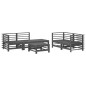 vidaXL 6-tlg. Garten-Lounge-Set Grau Massivholz Kiefer vidaXL 6-tlg. Garten-Lounge-Set Grau Massivholz Kiefer