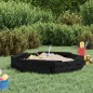 vidaXL Sandkasten mit Sitzen Schwarz Achteck Massivholz Kiefer vidaXL Sandkasten mit Sitzen Schwarz Achteck Massivholz Kiefer