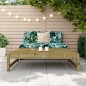 vidaXL Gartenhocker 120x80 cm Kiefernholz Imprägniert vidaXL Gartenhocker 120x80 cm Kiefernholz Imprägniert