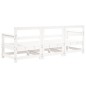 vidaXL 3-tlg. Garten-Lounge-Set Weiß Massivholz Kiefer vidaXL 3-tlg. Garten-Lounge-Set Weiß Massivholz Kiefer
