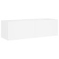 vidaXL TV-Wandschrank mit LED-Leuchten Weiß 100x35x31 cm vidaXL TV-Wandschrank mit LED-Leuchten Weiß 100x35x31 cm