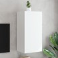 vidaXL TV-Wandschrank mit LED-Leuchten Weiß 40,5x35x80 cm vidaXL TV-Wandschrank mit LED-Leuchten Weiß 40,5x35x80 cm