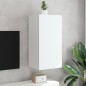 vidaXL TV-Wandschrank mit LED-Leuchten Weiß 40,5x35x80 cm vidaXL TV-Wandschrank mit LED-Leuchten Weiß 40,5x35x80 cm