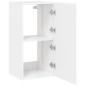 vidaXL TV-Wandschrank mit LED-Leuchten Weiß 40,5x35x80 cm vidaXL TV-Wandschrank mit LED-Leuchten Weiß 40,5x35x80 cm