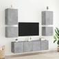 vidaXL TV-Wandschränke 2 Stk. Betongrau 40,5x30x40 cm Holzwerkstoff vidaXL TV-Wandschränke 2 Stk. Betongrau 40,5x30x40 cm Holzwerkstoff