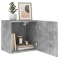 vidaXL TV-Wandschränke 2 Stk. Betongrau 40,5x30x40 cm Holzwerkstoff vidaXL TV-Wandschränke 2 Stk. Betongrau 40,5x30x40 cm Holzwerkstoff