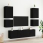 vidaXL TV-Wandschränke 2 Stk. Schwarz 40,5x30x40 cm Holzwerkstoff vidaXL TV-Wandschränke 2 Stk. Schwarz 40,5x30x40 cm Holzwerkstoff