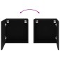 vidaXL TV-Wandschränke 2 Stk. Schwarz 40,5x30x40 cm Holzwerkstoff vidaXL TV-Wandschränke 2 Stk. Schwarz 40,5x30x40 cm Holzwerkstoff