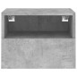 vidaXL TV-Wandschrank Betongrau 40x30x30 cm Holzwerkstoff vidaXL TV-Wandschrank Betongrau 40x30x30 cm Holzwerkstoff