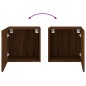 vidaXL TV-Wandschrank Braun Eiche-Optik 40,5x30x40 cm Holzwerkstoff vidaXL TV-Wandschrank Braun Eiche-Optik 40,5x30x40 cm Holzwerkstoff