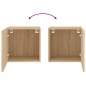 vidaXL TV-Wandschränke 2 Stk. Sonoma-Eiche 40,5x30x40 cm Holzwerkstoff vidaXL TV-Wandschränke 2 Stk. Sonoma-Eiche 40,5x30x40 cm Holzwerkstoff