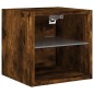 vidaXL TV-Wandschrank mit LED-Leuchten Räuchereiche 30x28,5x30 cm vidaXL TV-Wandschrank mit LED-Leuchten Räuchereiche 30x28,5x30 cm