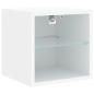 vidaXL TV-Wandschränke mit LED-Leuchten 2 Stk. Weiß 30x28,5x30 cm vidaXL TV-Wandschränke mit LED-Leuchten 2 Stk. Weiß 30x28,5x30 cm