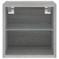 vidaXL TV-Wandschrank mit LED-Leuchten Grau Sonoma 30x28,5x30 cm vidaXL TV-Wandschrank mit LED-Leuchten Grau Sonoma 30x28,5x30 cm