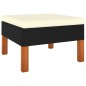 6-tlg. Garten-Lounge-Set mit Kissen Poly Rattan Schwarz 6-tlg. Garten-Lounge-Set mit Kissen Poly Rattan Schwarz