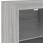 vidaXL 8-tlg. Wohnwand mit LED-Beleuchtung Grau Sonoma Holzwerkstoff vidaXL 8-tlg. Wohnwand mit LED-Beleuchtung Grau Sonoma Holzwerkstoff