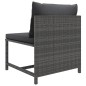vidaXL 8-tlg. Garten-Lounge-Set mit Kissen Poly Rattan Grau vidaXL 8-tlg. Garten-Lounge-Set mit Kissen Poly Rattan Grau