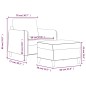 vidaXL Sessel mit Hocker Hellgrau 60 cm Stoff vidaXL Sessel mit Hocker Hellgrau 60 cm Stoff