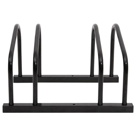 vidaXL Fahrradständer für 2 Fahrräder Schwarz Stahl