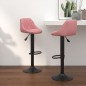 vidaXL Barhocker 2 Stk. Rosa Samt vidaXL Barhocker 2 Stk. Rosa Samt
