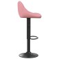 vidaXL Barhocker 2 Stk. Rosa Samt vidaXL Barhocker 2 Stk. Rosa Samt