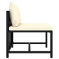 6-tlg. Garten-Lounge-Set mit Kissen Poly Rattan Schwarz 6-tlg. Garten-Lounge-Set mit Kissen Poly Rattan Schwarz