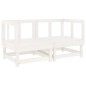 vidaXL 6-tlg. Garten-Lounge-Set Weiß Massivholz Kiefer vidaXL 6-tlg. Garten-Lounge-Set Weiß Massivholz Kiefer