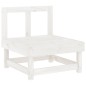 vidaXL 6-tlg. Garten-Lounge-Set Weiß Massivholz Kiefer vidaXL 6-tlg. Garten-Lounge-Set Weiß Massivholz Kiefer