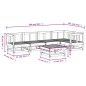 vidaXL 6-tlg. Garten-Lounge-Set Weiß Massivholz Kiefer vidaXL 6-tlg. Garten-Lounge-Set Weiß Massivholz Kiefer