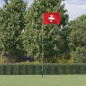 vidaXL Schweizer Flagge mit Mast 5,55 m Aluminium vidaXL Schweizer Flagge mit Mast 5,55 m Aluminium