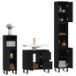 vidaXL 3-tlg. Badmöbel-Set Schwarz Holzwerkstoff vidaXL 3-tlg. Badmöbel-Set Schwarz Holzwerkstoff