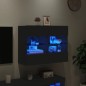 vidaXL TV-Wandschrank mit LED-Leuchten Schwarz 78,5x30x60,5 cm vidaXL TV-Wandschrank mit LED-Leuchten Schwarz 78,5x30x60,5 cm