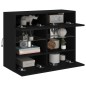 vidaXL TV-Wandschrank mit LED-Leuchten Schwarz 78,5x30x60,5 cm vidaXL TV-Wandschrank mit LED-Leuchten Schwarz 78,5x30x60,5 cm