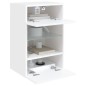 vidaXL TV-Wandschränke mit LED-Leuchten 2 Stk. Weiß 40x30x60,5 cm vidaXL TV-Wandschränke mit LED-Leuchten 2 Stk. Weiß 40x30x60,5 cm