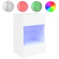 vidaXL TV-Wandschränke mit LED-Leuchten 2 Stk. Weiß 40x30x60,5 cm vidaXL TV-Wandschränke mit LED-Leuchten 2 Stk. Weiß 40x30x60,5 cm