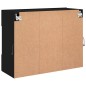 vidaXL TV-Wandschrank mit LED-Leuchten Schwarz 78,5x30x60,5 cm vidaXL TV-Wandschrank mit LED-Leuchten Schwarz 78,5x30x60,5 cm