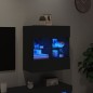 vidaXL TV-Wandschrank mit LED-Leuchten Schwarz 58,5x30x60,5 cm vidaXL TV-Wandschrank mit LED-Leuchten Schwarz 58,5x30x60,5 cm
