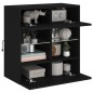 vidaXL TV-Wandschrank mit LED-Leuchten Schwarz 58,5x30x60,5 cm vidaXL TV-Wandschrank mit LED-Leuchten Schwarz 58,5x30x60,5 cm